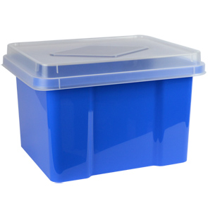 32 Litre Storage & File Box - Blueberry